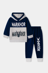 Markhor Design With Hood Fabric Fleece with Easter For Kids